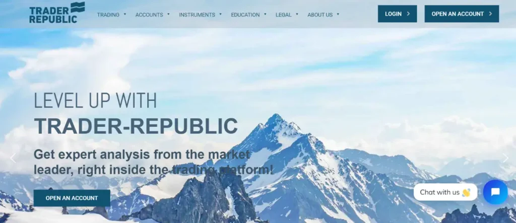 Trader Republic website Homepage